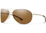 NEW Smith Serpico 2 Sunglasses-Gol<wbr/>d-Polarized Brown Lens