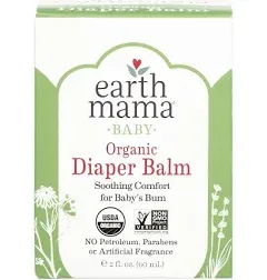 Earth Mama Organic Diaper Balm Multipurpose Baby Ointment | EWG Verified, Petroleum & Fragrance-Free with Calendula for Sensitive Skin, 2-Fluid Ounce (4-Pack)