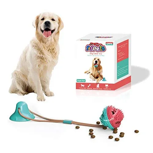 Dog Food Dispensing Chew Suction Tug of War Toy