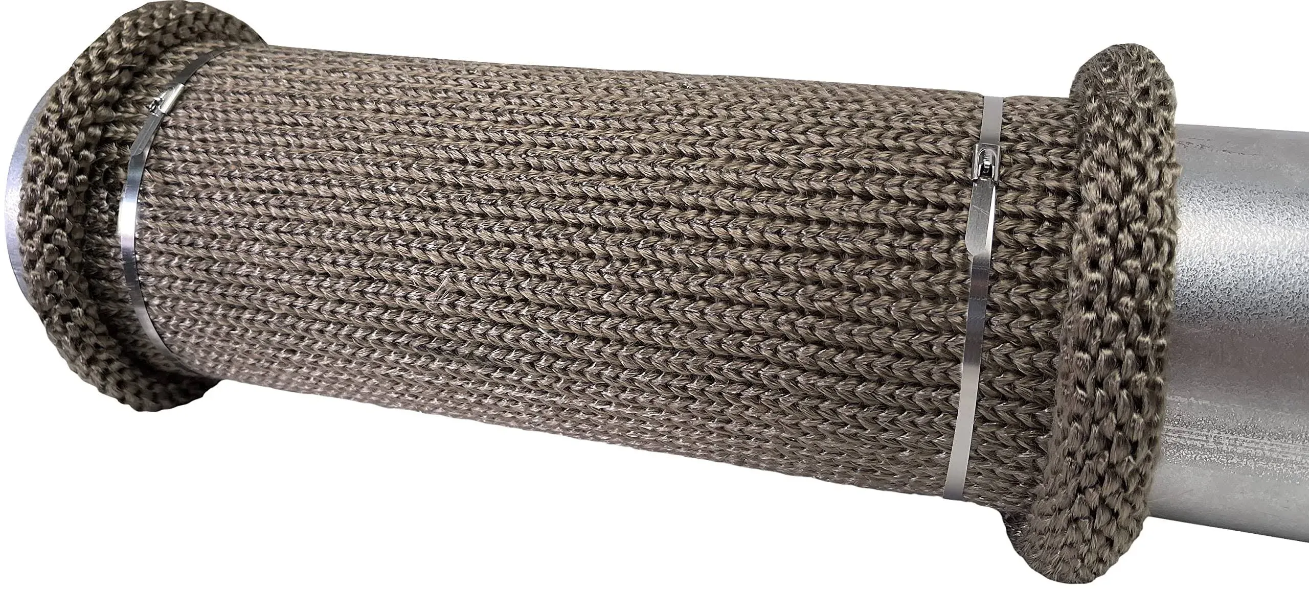 Design Engineering 10049 3" x 12" Titanium Knit Exhaust Sleeve with Locking Ties & Tool