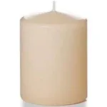 yummi 2.25" x 3" Sandstone Slim Round Pillar Candles - 4 per Pack