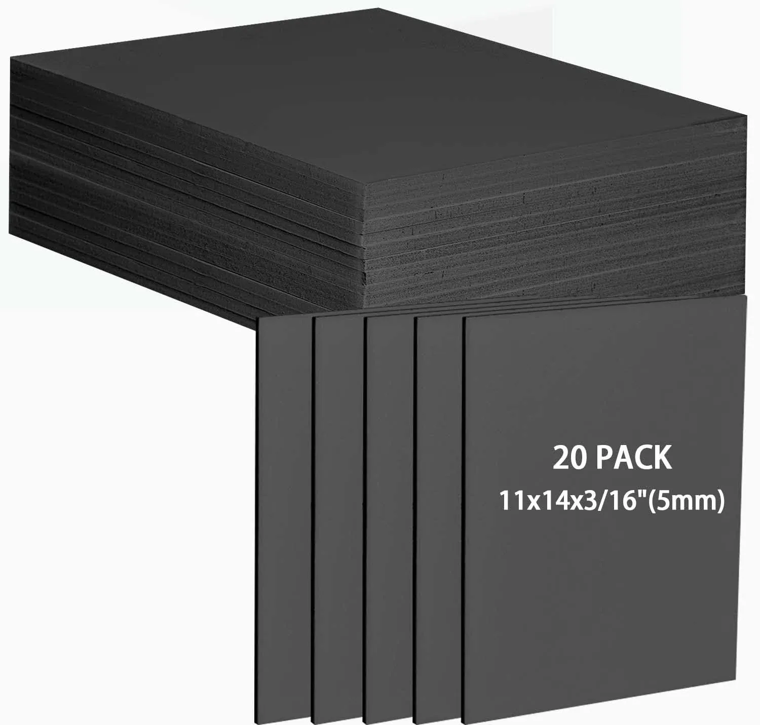 20 Pcs Black Foam Board Poster Board