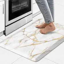 Opulentix Kitchen Mats for Floor Anti Fatigue Kitchen Mats and Rugs Cushioned Non Skid Waterproof Thick Comfort Marble Kitchen Floor Mats