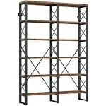 Open Large Bookcase, Industrial Style Shelves