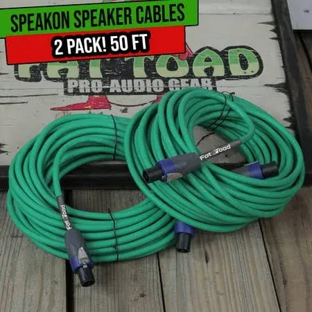 Speakon to Speakon Cables by FAT TOAD