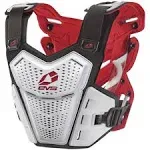 EVS F120-WH-S/M - F1 Roost Deflector White/Red - Small/Medium