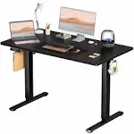 Smug Standing Desk, Adjustable Height Electric Sit Stand Up Down Computer Table, 48x24 inch Ergonomic Rising Desks for Work Office Home, Modern