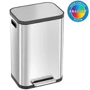 iTouchless SoftStep ProX 13.2 G Step Pedal Trash Can with Odor Filter