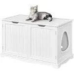 Yaheetech Cat Litter Box Enclosure, Cat Litter Box Furniture Hidden, W