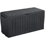 Keter Marvel Plus 71 Gallon Resin Deck Box-Organization and Storage for Patio Furniture Outdoor Cushions