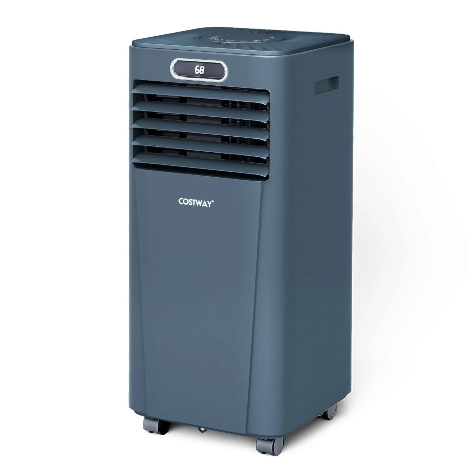 8000BTU 3-in-1 Portable Air Conditioner with Remote Control-Dark Blue | Costway