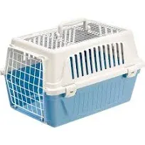 ATLAS Two Door Top Load Plastic Kennel &amp; Pet Carrier, Purple 19-Inch