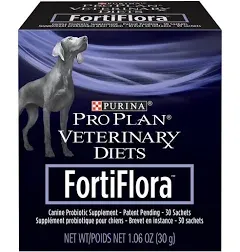 PURINA FORTIFLORA PRO PLAN VETERINARY DOG SUPPLEMENTS 30 SACHETS Best By 11/2024