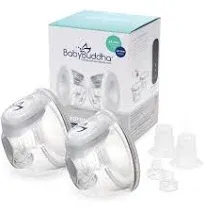 Récipients de collecte de lait maternel mains libres BabyBuddha pour tire-lait (237 ml par tasse) - Compatibles avec le tire-lait BabyBuddha - Récipients de collecte de lait maternel portables - Petits, lot de 2 (22-24 mm)