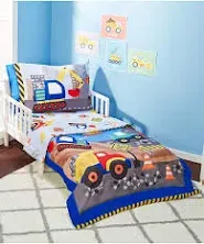 Everyday Kids “Under Construction” 4 Piece Toddler/Crib Bedding Set