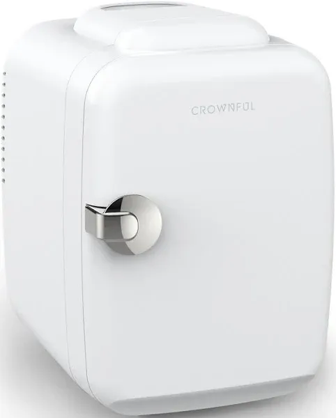 CROWNFUL 4 Liter/6 Can Mini Fridge