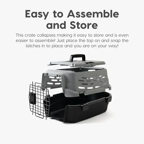 IRIS USA Small Pet Travel Carrier with Front and Top Access