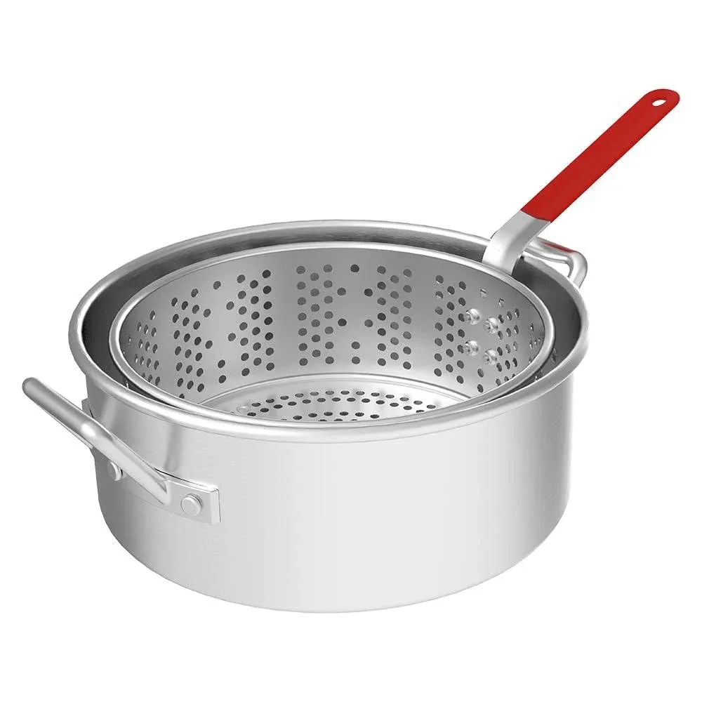 Nexgrill 10.5 Qt. Aluminum Fryer Pot with Strainer