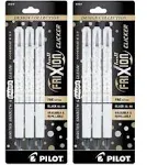 2 Pilot FriXion Clicker Erasable Design Collection Dots, Refillable & Retractable Gel Ink Pens, Fine Point 0.7mm, Black Ink, 3-Pack 15217, Size: 3