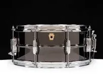 Ludwig LB415 Black Beauty 6.5x14" 8-Lug Brass Snare Drum | Reverb