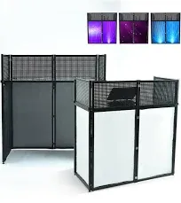 Portable DJ Facade Table Station wuyule 40 * 40 * 20 Inches DJ Event Booth Facade