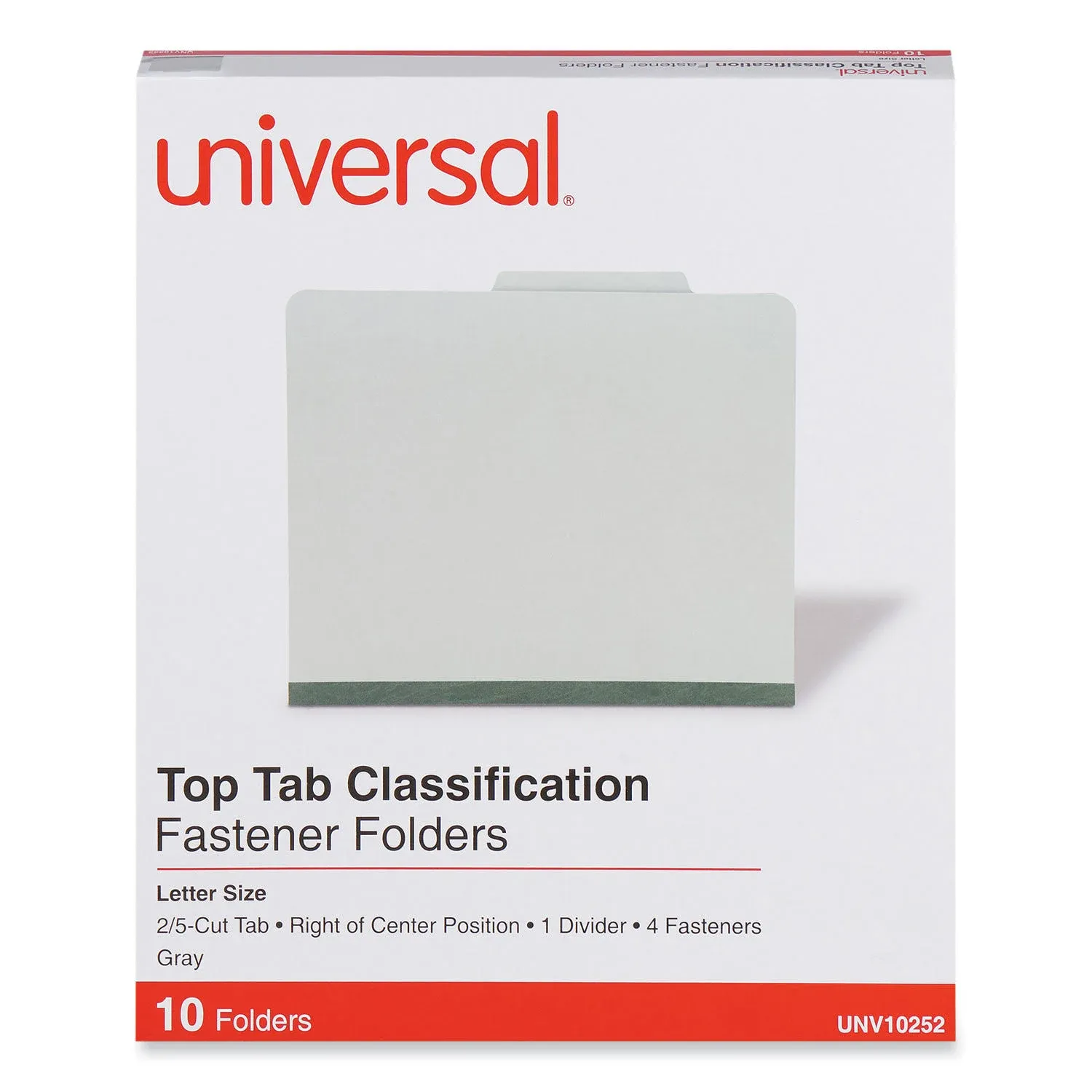 UNIVERSAL Four-section Pressboard Classification Folders