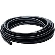 ZY-hosetube 3/8" id 100ft Black Vinyl Tubing Flexible PVC Tube Hybrid Hose Transfer Water Fuel Gas for Pond Fountain Garden Waterfall, Durable And