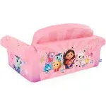 Marshmallow Furniture 2-in-1 Kid's Flip Open Foam Couch Bed, Gabby’s Dollhouse