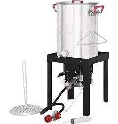 Creole Feast Premium Aluminum 30 Qt. Turkey Fryer Set