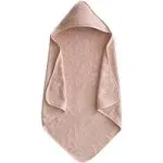 NWT Mushie Organic Cotton Baby Hooded Towel, Blush