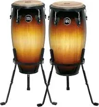 Meinl 11" & 12" Conga Set With Tripod Stand - Vintage Sunburst