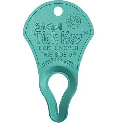 (1) Original TICK KEY Tick Removal Device For Kids Adults Pets USA Made Aluminum