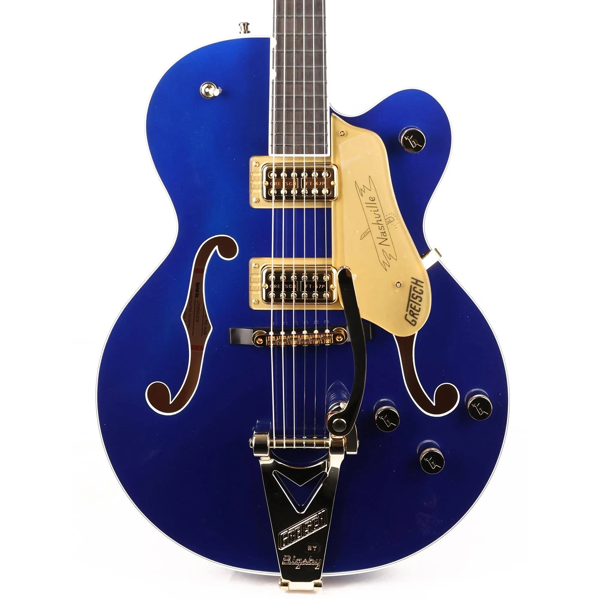 Gretsch G6120TG Players Edition Nashville Hollow Body - Azure Metallic