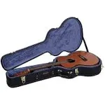 Crossrock Sturdy Arched Wooden Case Fits OM/000 Shape Guitar guitar case