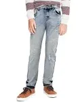 x Ray Boy's Slim Tapered Fit Distressed Jeans - Light Wash - Size 18