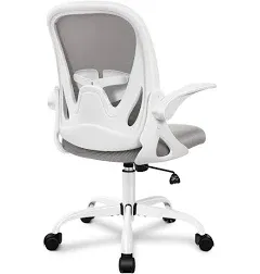 Primy Office Chair Ergonomic Desk Chair with Flip Up Armrests Swivel Breathable Desk Mesh Computer Chair with Adjustable Lumbar Support and Height