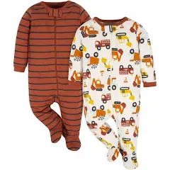 Gerber Baby Boys Sleep 'n Play Footed Pajamas