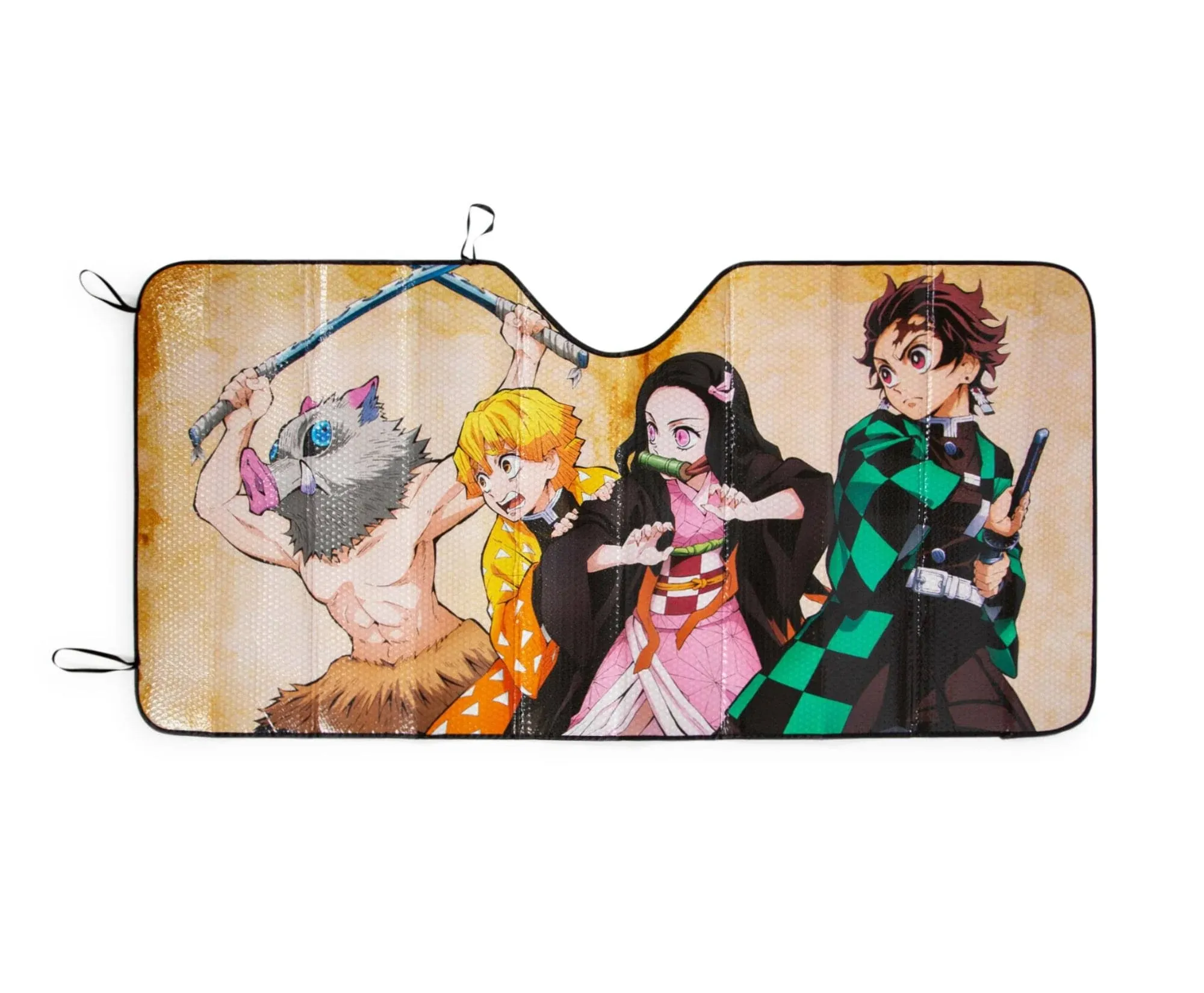 Demon Slayer Characters Accordion Sunshade for Car Windshield