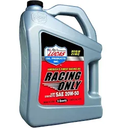 Lucas Oil 10378 SAE 20W-50 Semi-Synthetic Racing Motor Oil