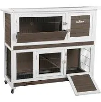 Aivituvin Bunny Cage Outdoor Rabbit Hutch