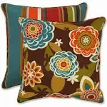  Indoor/Outdoor Annie Westport Reversible Corded Throw Pillows, 18.5&#034; x 18.5&#034;