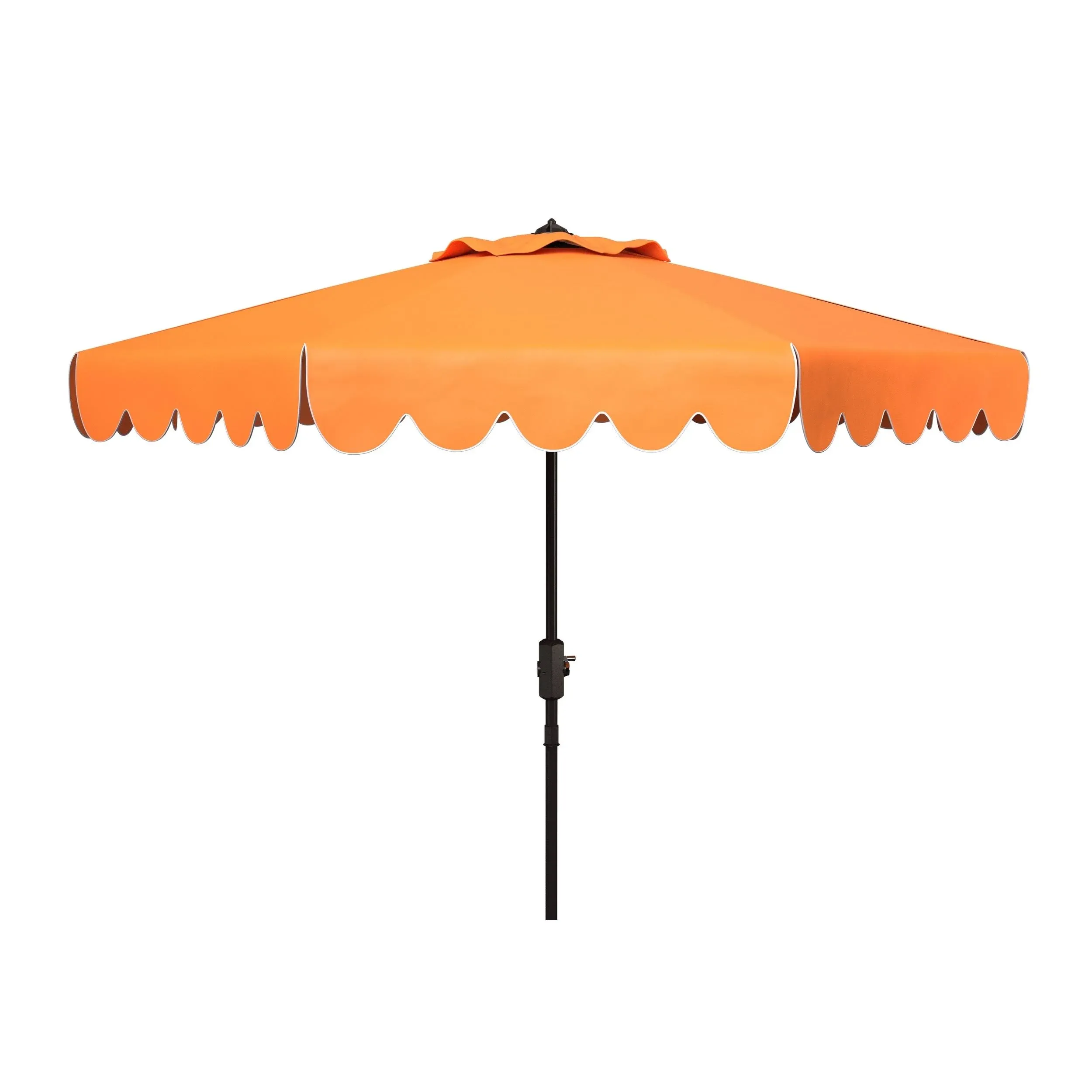 Safavieh Venice 9-Foot Crank Outdoor Umbrella. - Orange