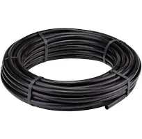 Raindrip 062010P 0.710-Inch Drip Irrigation Supply Tubing, 100-Foot, Irrigation Drippers, Drip Emitters, Drip Irrigation Parts, and Drip Systems, Made with Polyethylene, Black