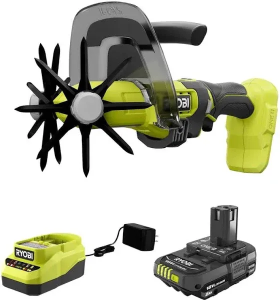 ONE+ 18V Cordless Compact Battery Cultivator with 2.0 Ah Battery and Charger