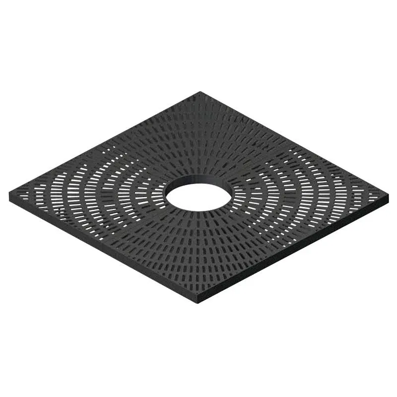 Vestil TG-4S-BK 4 Foot Round Tree Grate