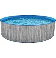 Blue Wave NB19789 Capri Steel Wall Package-15-ft Round 48-in Deep Above Ground Swimming Pool