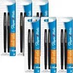 Flair Porous Felt Tip Pens, Medium Point, Black Ink (12 Count)