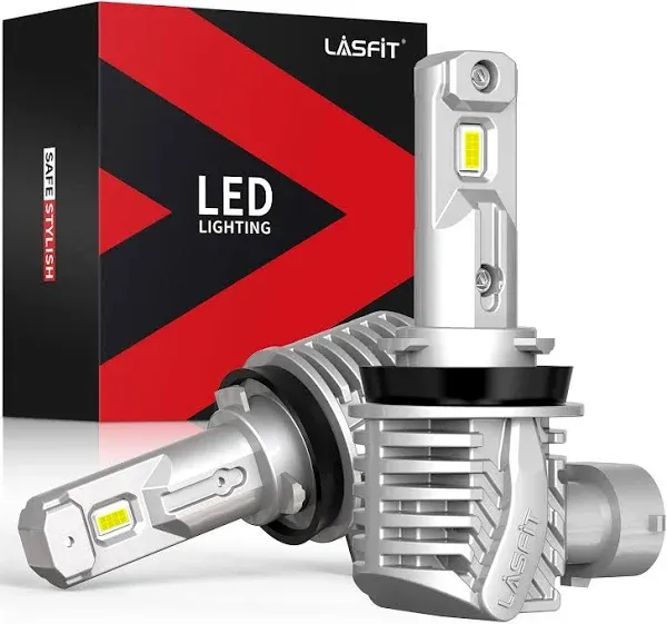 LASFIT Fanless H11 H8 H9 H16 LED Fog Light Bulbs Convertion Kit