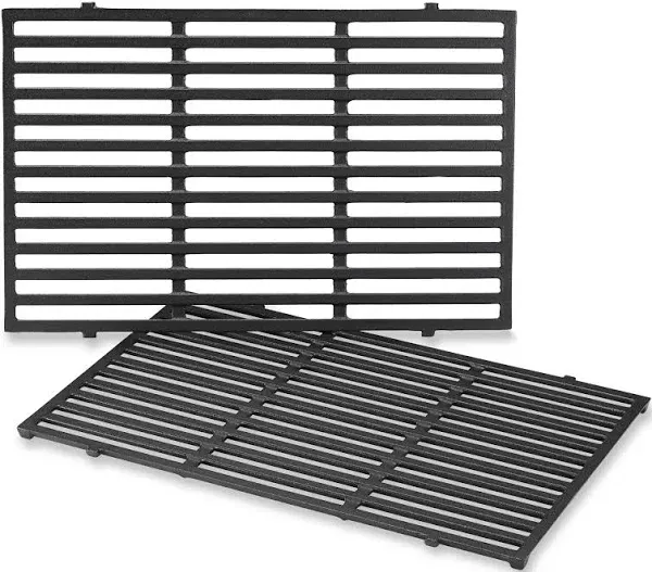 Weber 7524 2 Pack Porcelain Enameled Cast Iron Cooking Grates for Genesis E & S