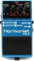 Boss PS-6 Harmonist Pitch Shifter Effects Pedal Electric Guitar Harmony Pedal